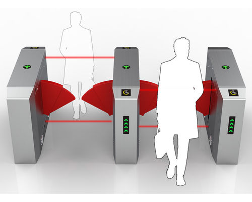 Biometrisches Zugangskontrollsystem mit Schaltfläche